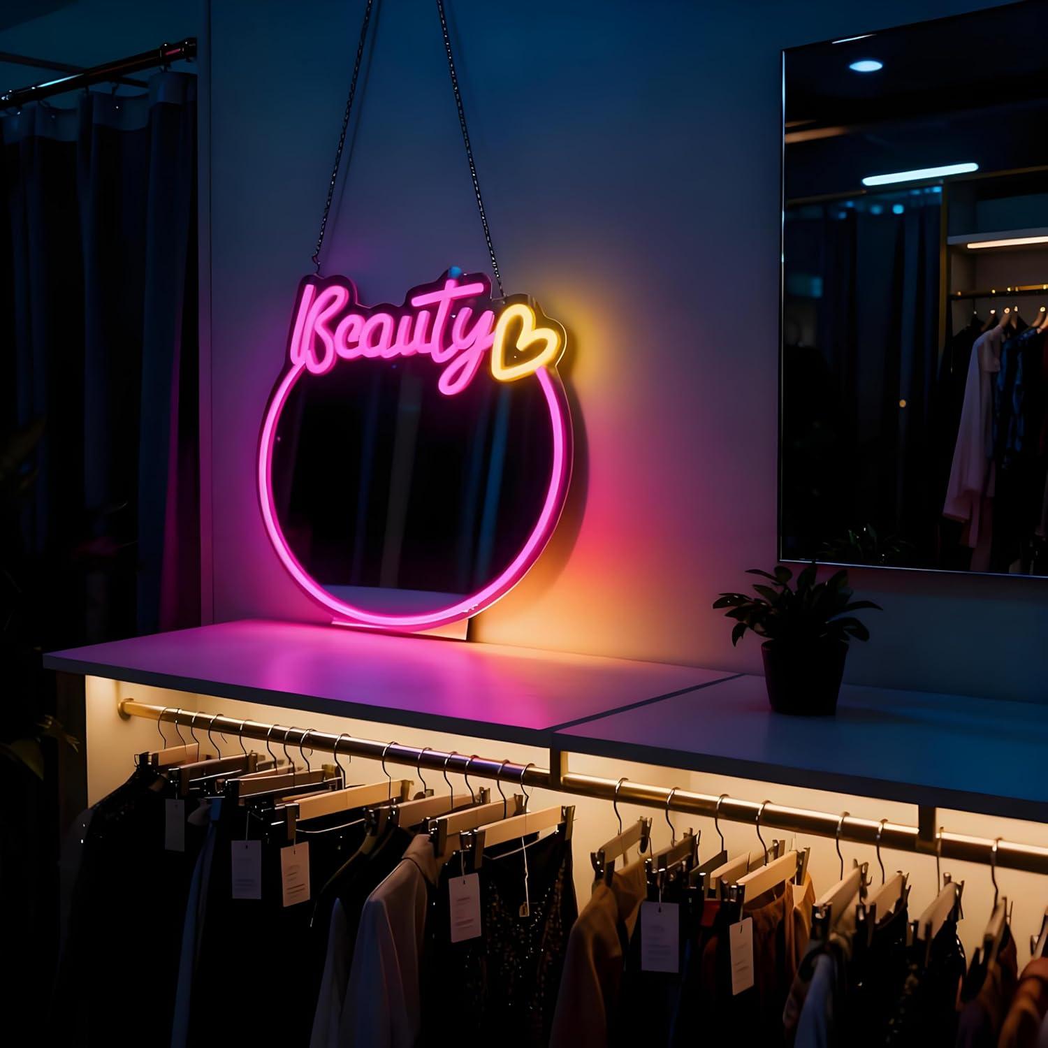 Neonowa tabliczka z motywem lu – Beauty No Makeup recenzja i cena
